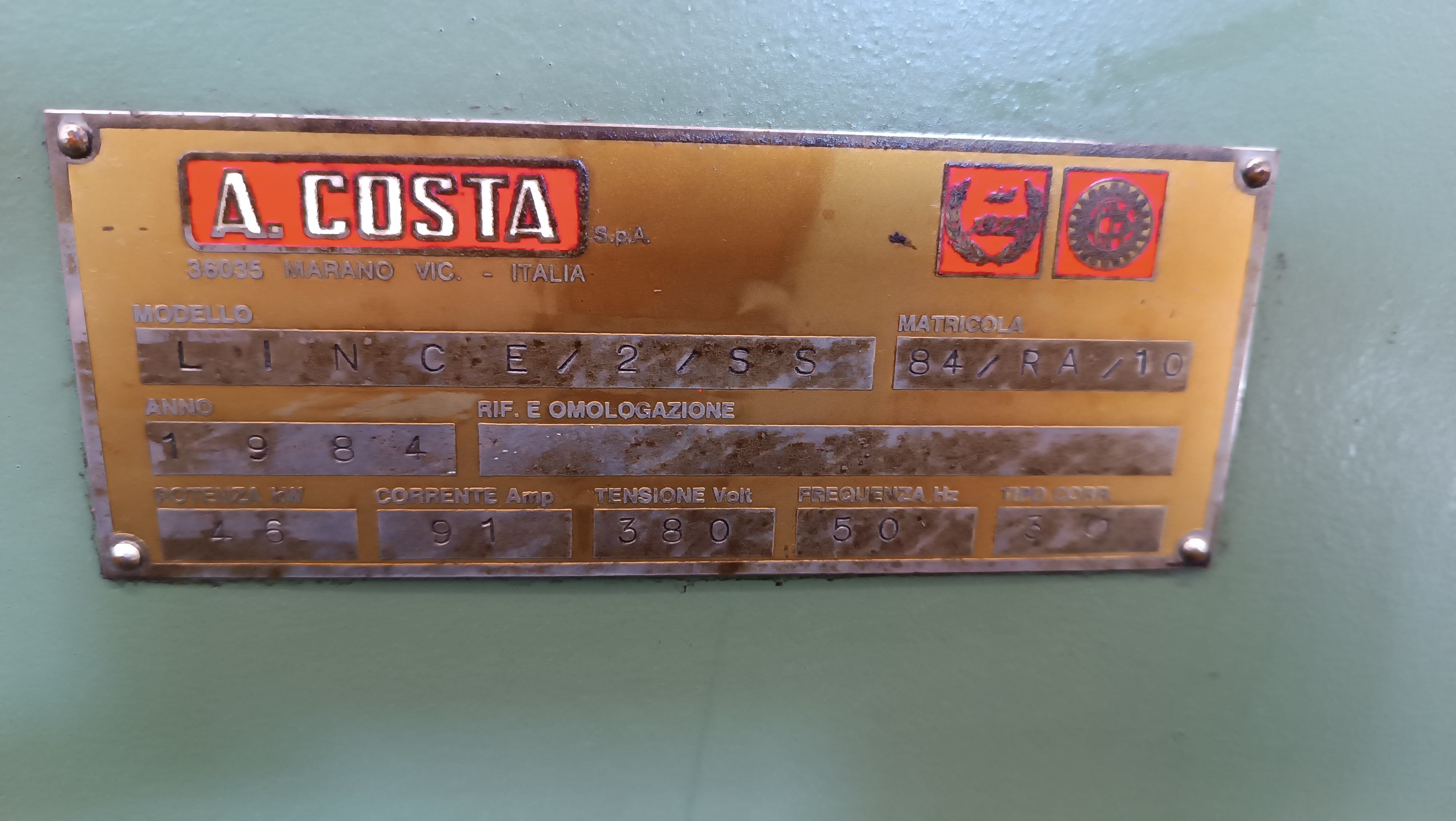 multilame usato Costa