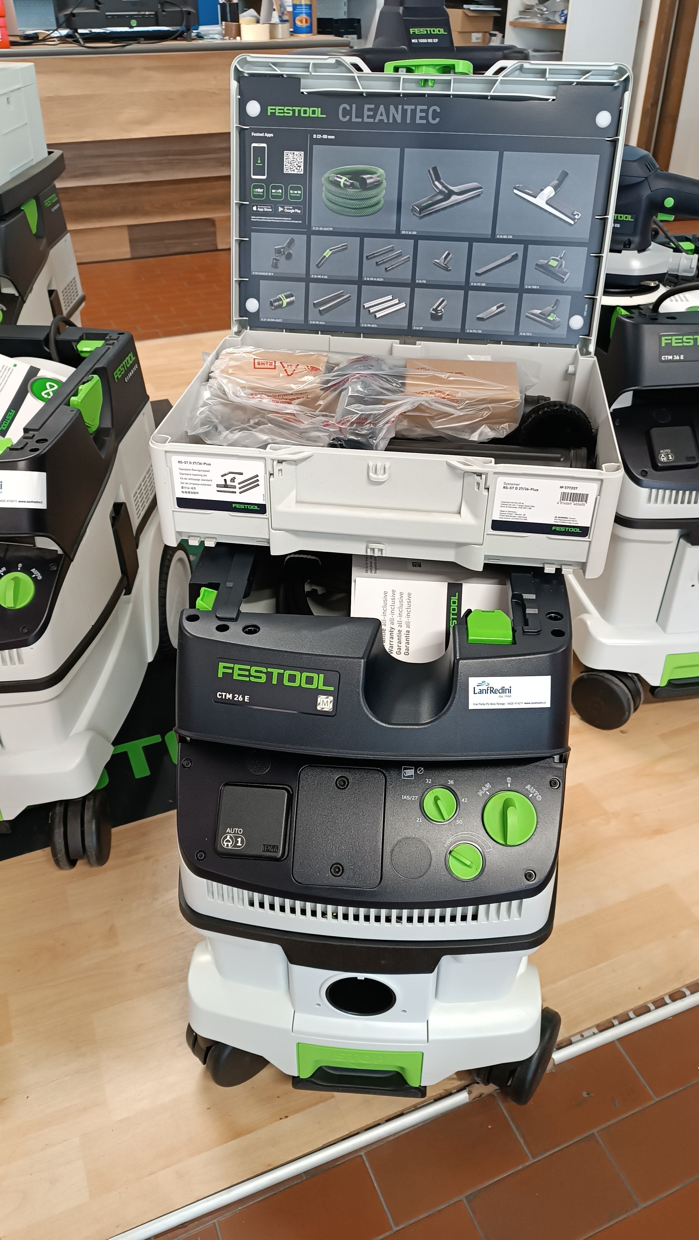 Aspiratore Festool CTM 26 E con Kit di pulizia